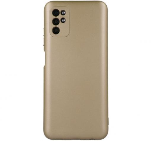 Силиконов калъф / гръб / TPU кейс Metallic Cover за Samsung S22 Ultra 5G - златист