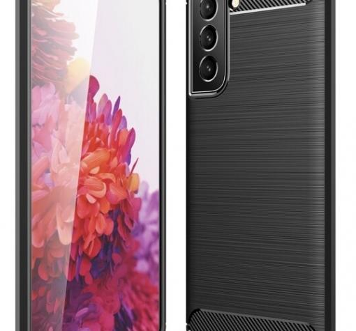 Силиконов калъф / гръб / TPU кейс за Samsung S22 - черен / carbon