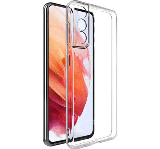Силиконов калъф / гръб / TPU за Samsung S22 Plus 5G - прозрачен със защита на камерата