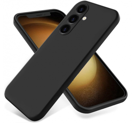 Силиконов калъф / кейс / Nano TPU за Samsung S25 Plus - черен гръб със защита за камерата
