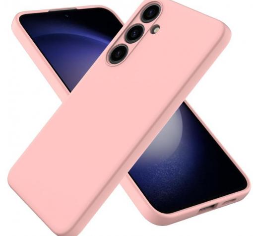 Силиконов калъф / кейс / Nano TPU за Samsung S25 Plus - розов гръб със защита за камерата