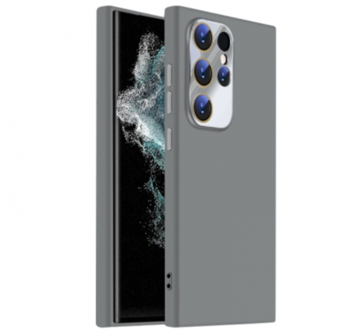 Силиконов калъф / кейс / Nano TPU за Samsung S25 Ultra - сив гръб със защита за камерата