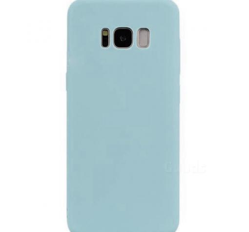 Силиконов калъф / гръб / TPU за Samsung S8 G950 - светло син / мат
