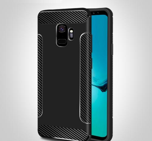 Луксозен силиконов калъф / гръб / TPU за Samsung S9 G960 - черен / carbon