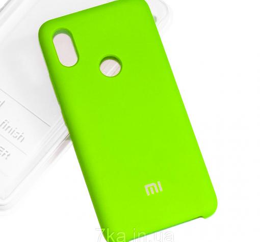 Оригинален гръб Silicone Cover за Xiaomi RedMi 6 Pro / Xiaomi Mi A2 Lite - зелен