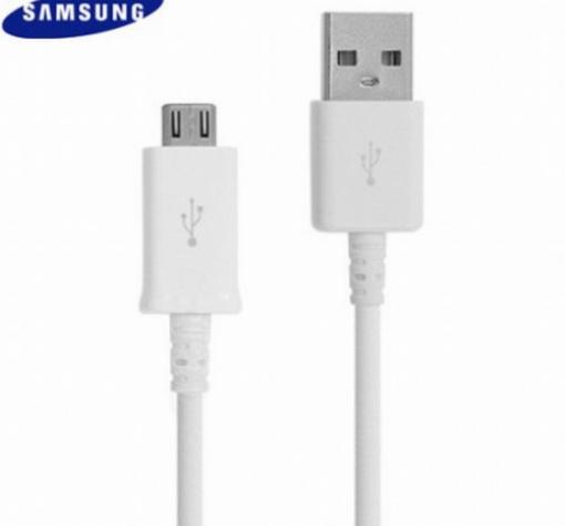 Оригинален USB кабел за зареждане и пренос на данни за Samsung A10 - бял