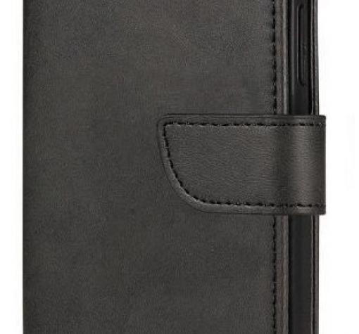 Луксозен кожен калъф Magnet Book със стойка за Samsung A15 - черен