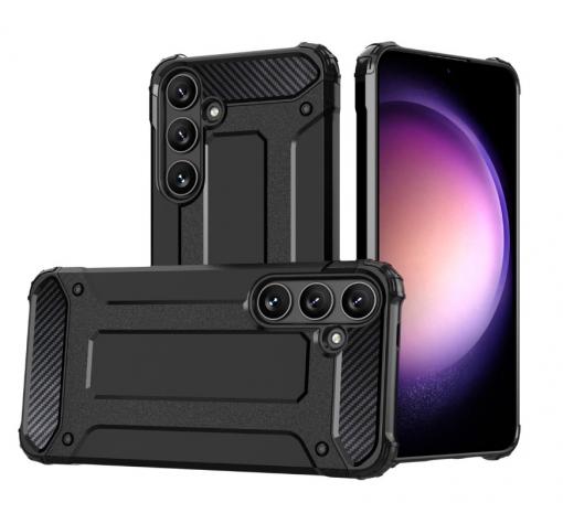 Силиконов гръб TPU Spigen Hybrid с твърда част за Samsung A17 / A26 5G - черен