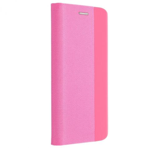 Кожен калъф Sensitive Book със стойка за Samsung A22 4G – цикламен