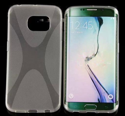 Силиконов калъф / гръб / TPU X Line за Samsung S7 Edge G935 / S7 Edge - прозрачен