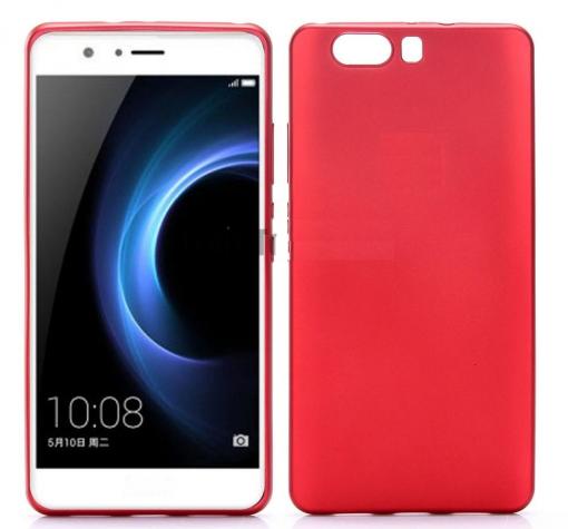 Силиконов калъф / гръб / TPU за Huawei P10 Plus - червен / мат