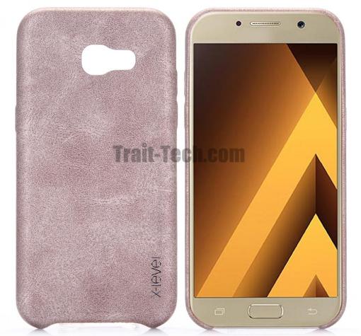 Оригинален кожен гръб X-level Vintage Series за Samsung A5 2017 A520 - златист