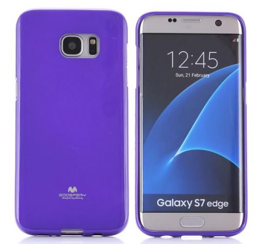 Луксозен силиконов калъф / гръб / TPU Mercury GOOSPERY Jelly Case за Samsung S7 Edge G935 - лилав