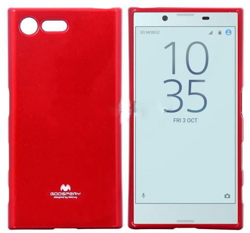 Луксозен силиконов калъф / гръб / TPU Mercury GOOSPERY Jelly Case за Sony Xperia X Compact F5321 - червен