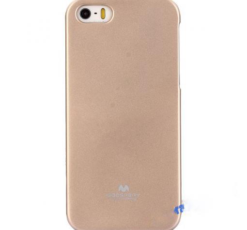 Луксозен силиконов калъф / гръб / TPU Mercury GOOSPERY Jelly Case за Huawei Ascend P8 Lite / Huawei P8 Lite - златист
