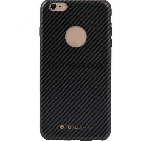 Луксозен силиконов гръб TOTU Design Mousse Series за Apple iPhone 7 - тъмно сив с черно