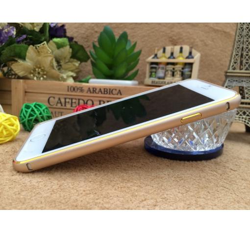 Метален бъмпер / Metal Bumper за Apple iPhone 6 4.7" - златист