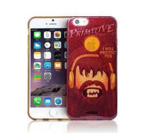 Силиконов калъф / гръб / TPU REMAX Primitive за Apple iPhone 6 4.7" - тъмно червен