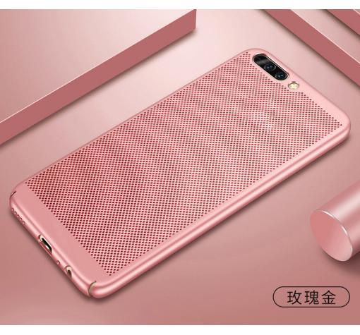 Луксозен твърд гръб за Huawei Honor 10 - Rose Gold / Grid