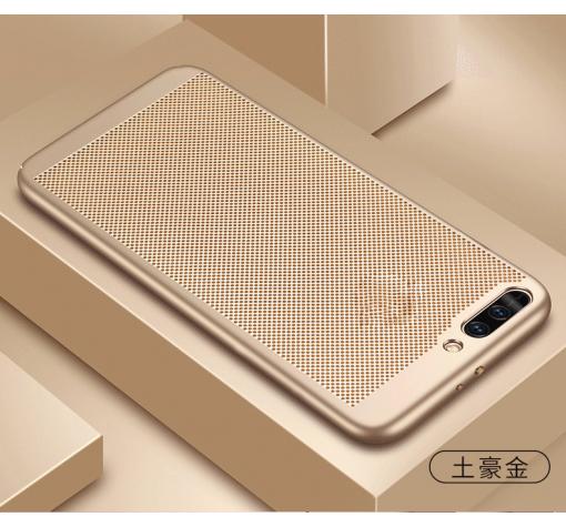Луксозен твърд гръб за Huawei Honor 10 - златист / Grid