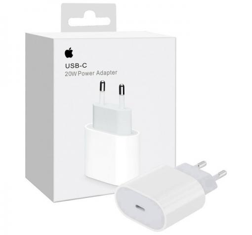 Оригинално зарядно / адаптер / 20W за Apple iPhone 13 Pro Max 6.7" / Type-C - бяло