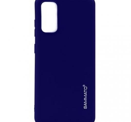 Луксозен силиконов калъф / гръб / Sammato Cover TPU Case за Samsung S20 Plus - тъмно син