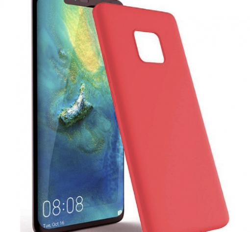 Силиконов калъф / гръб / TPU за Huawei Mate 20 Pro - червен / мат
