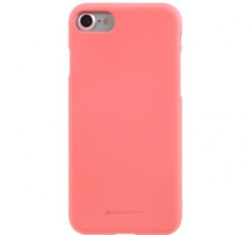 Луксозен силиконов калъф / гръб / TPU Mercury GOOSPERY Soft Jelly Case за Apple iPhone 7 - корал