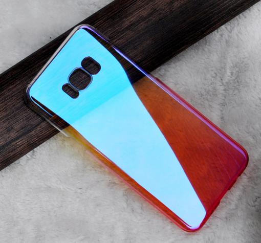 Луксозен гръб Glaze Case за Samsung S8 Plus G955 - преливащ / златисто и розово