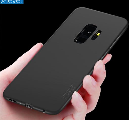 Оригинален силиконов калъф / гръб / TPU X-LEVEL Guardian Series за Samsung A6 Plus 2018 - черен / мат