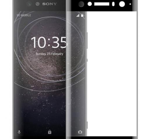 3D full cover Tempered glass screen protector Sony Xperia XA2 Ultra / Извит стъклен скрийн протектор Sony Xperia XA2 Ultra - черен