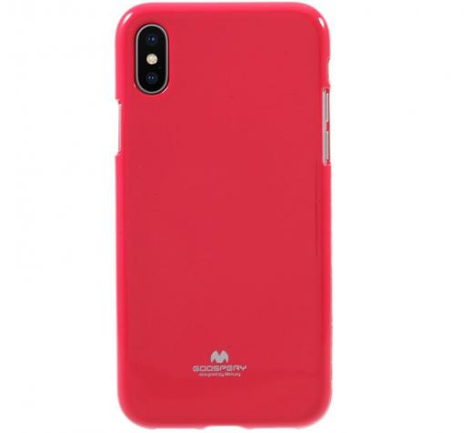 Луксозен силиконов калъф / гръб / TPU Mercury GOOSPERY Jelly Case за Apple iPhone XS Max - розов