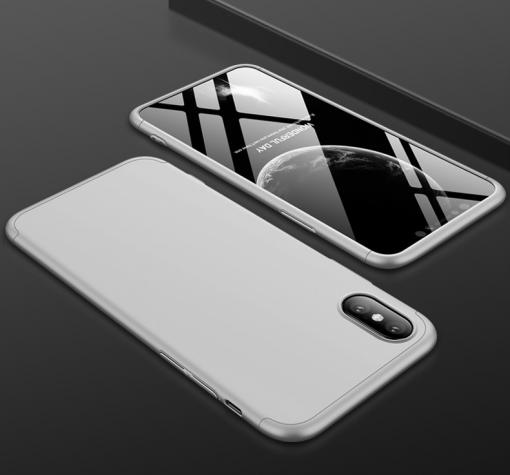 Твърд гръб Magic Skin 360° FULL за Apple iPhone XS MAX - сребрист
