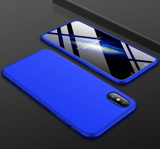 Твърд гръб Magic Skin 360° FULL за Apple iPhone XS MAX - син