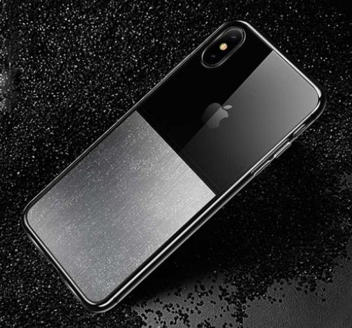Луксозен силиконов гръб USAMS Yzon YZ02 за Apple iPhone X / iPhone XS - блестящ