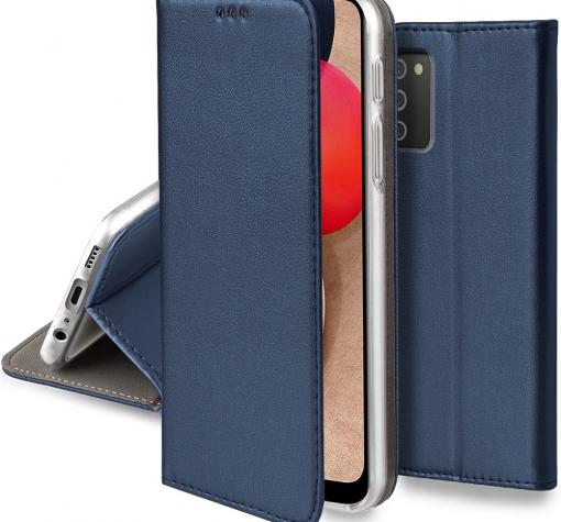 Кожен калъф Flip тефтер Flexi bSmart Magnetic Book със стойка за Xiaomi 11T 5G - тъмно син