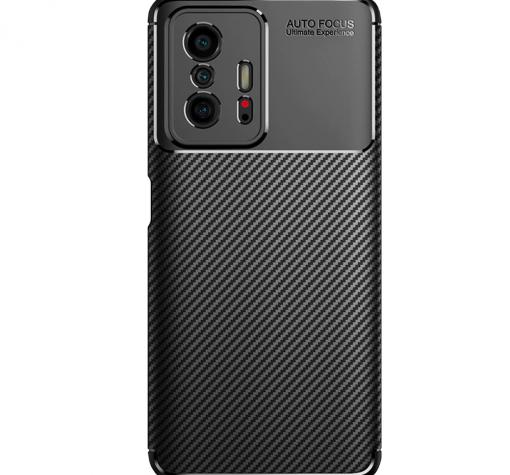 Луксозен силиконов калъф / гръб / TPU Auto Focus за Xiaomi 11T 5G - черен / Carbon