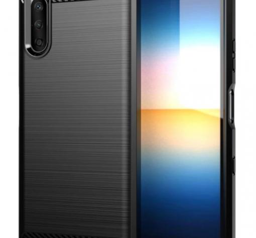 Силиконов калъф / гръб / TPU за Sony Xperia 10 III - черен / carbon