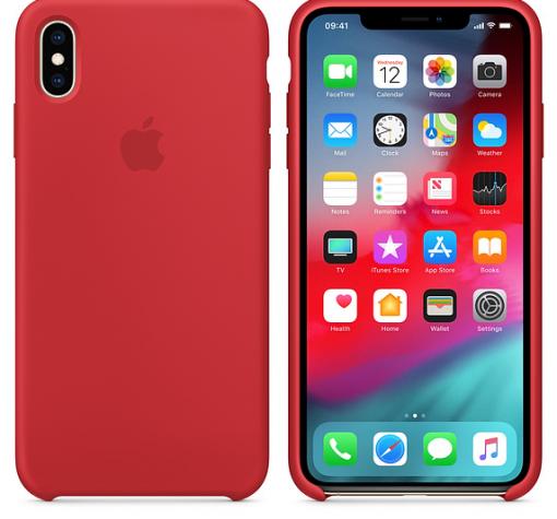 Оригинален гръб Silicone Cover за Apple iPhone XR - червен
