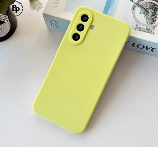 Силиконов калъф / гръб / кейс за Samsung A37 Yellow - жълт кейс със защита за камерата