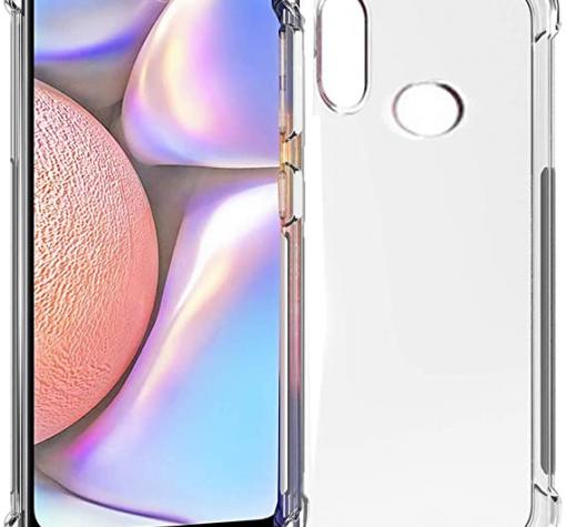 Удароустойчив силиконов калъф за Samsung A10s - прозрачен