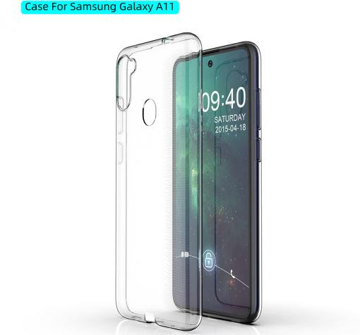 Ултра тънък силиконов калъф / гръб / TPU Ultra Thin за Samsung A11 – прозрачен