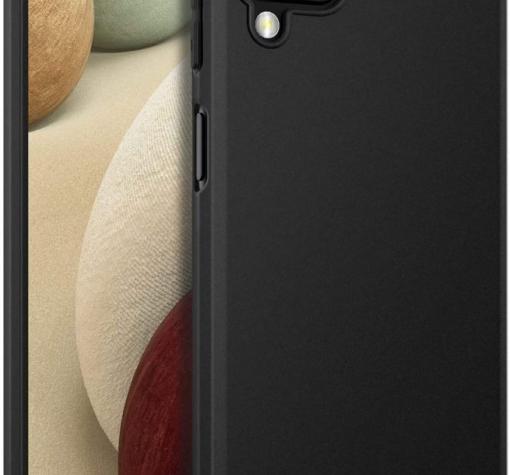 Силиконов калъф / гръб / TPU за Samsung A12 - черен / мат