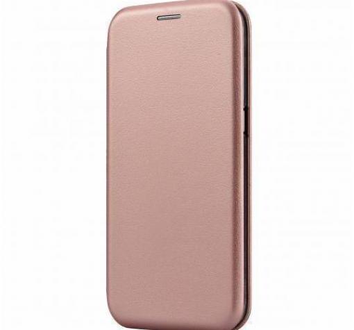 Луксозен кожен калъф Flip тефтер със стойка OPEN за Samsung A16 - Rose Gold
