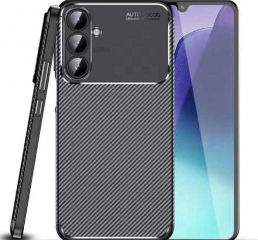 Луксозен силиконов калъф / кейс / TPU Auto Focus за Samsung A16 - черен / Carbon