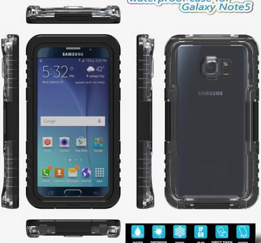Водоустойчив калъф / Waterproof Heavy Duty Phone Case Cover за Samsung S6 G920 - черен