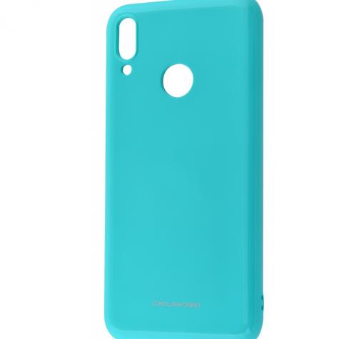 Силиконов калъф / гръб / Molan Cano Glossy Jelly Case за Xiaomi Redmi Note 7 - мента / гланц / брокат