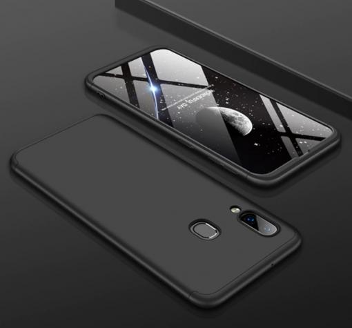 Твърд гръб Magic Skin 360° FULL за Samsung A20s - черен