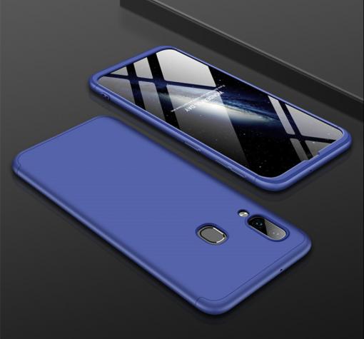 Твърд гръб Magic Skin 360° FULL за Samsung A20s - син