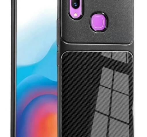 Луксозен силиконов калъф / гръб / TPU Auto Focus за Samsung M20 - черен / Carbon
